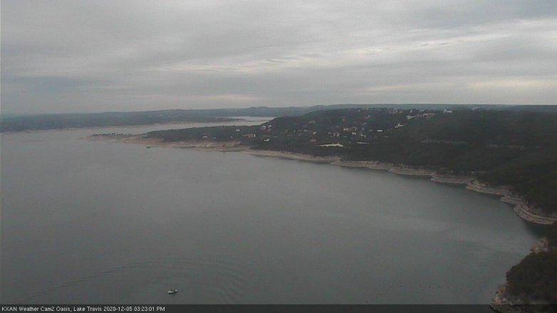 Lake Travis webcam, December 5, 2020 3:25 PM CT