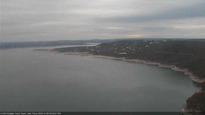 Lake Travis webcam, December 5, 2020 3:45 PM CT