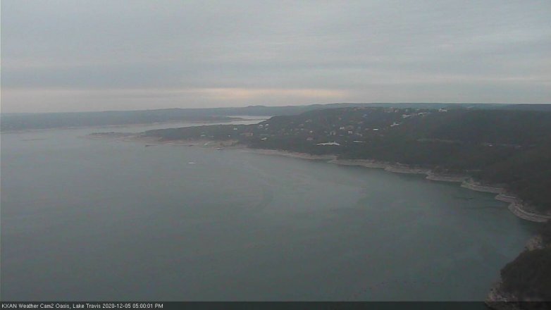 Lake Travis webcam, December 5, 2020 5:00 PM CT