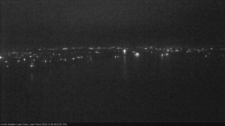 Lake Travis webcam, December 5, 2020 6:25 PM CT