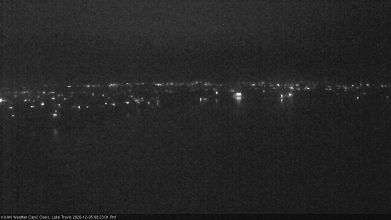 Lake Travis webcam, December 5, 2020 8:25 PM CT