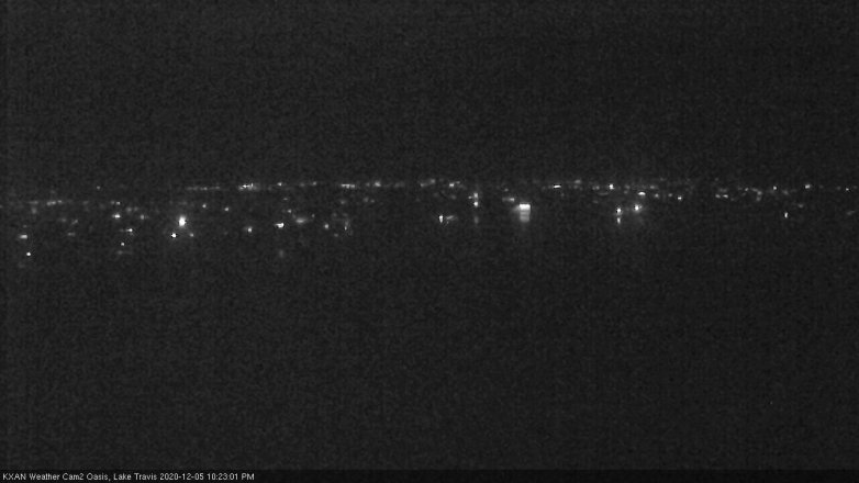 Lake Travis webcam, December 5, 2020 10:25 PM CT