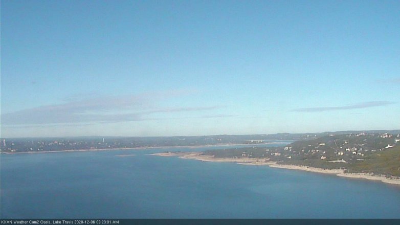 Lake Travis webcam, December 6, 2020 9:25 AM CT