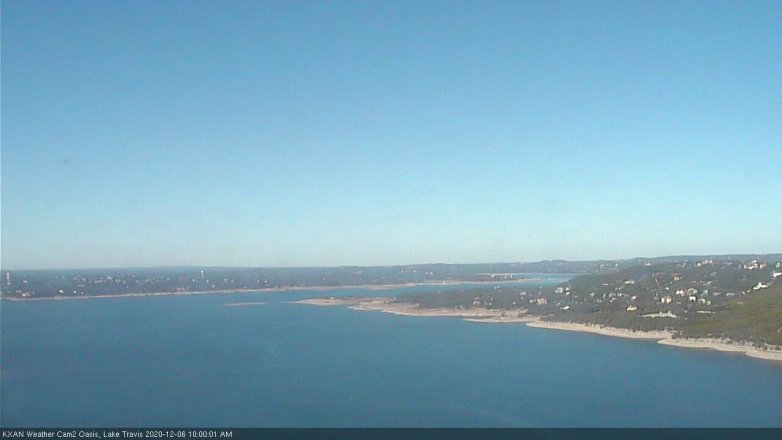 Lake Travis webcam, December 6, 2020 10:00 AM CT