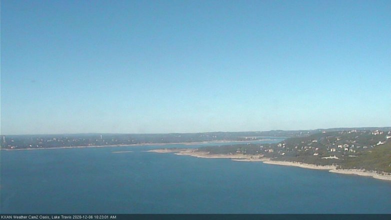 Lake Travis webcam, December 6, 2020 10:25 AM CT