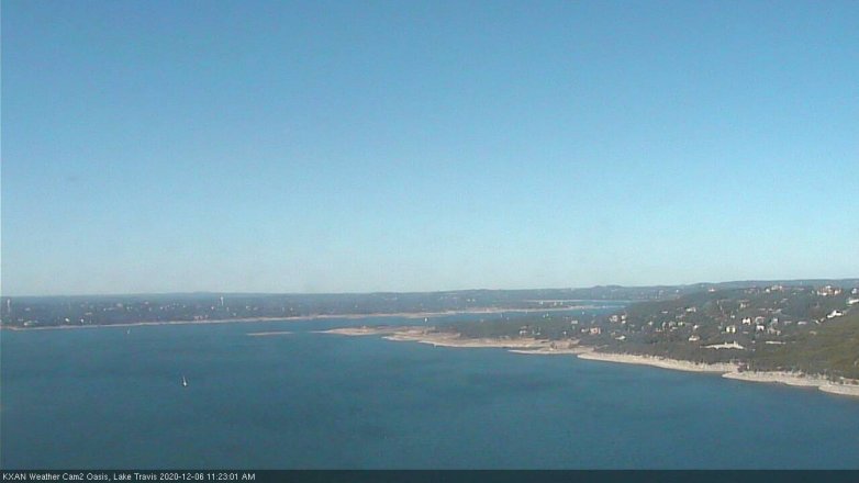 Lake Travis webcam, December 6, 2020 11:25 AM CT