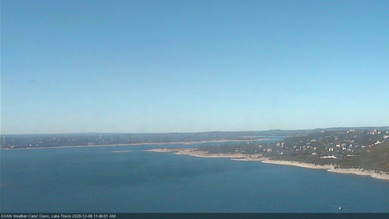Lake Travis webcam, December 6, 2020 11:45 AM CT