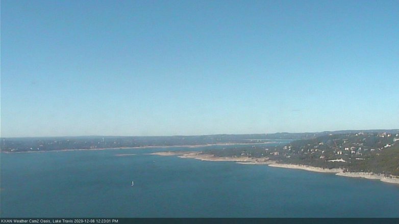 Lake Travis webcam, December 6, 2020 12:25 PM CT