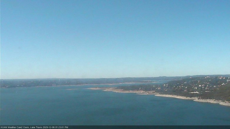 Lake Travis webcam, December 6, 2020 1:25 PM CT