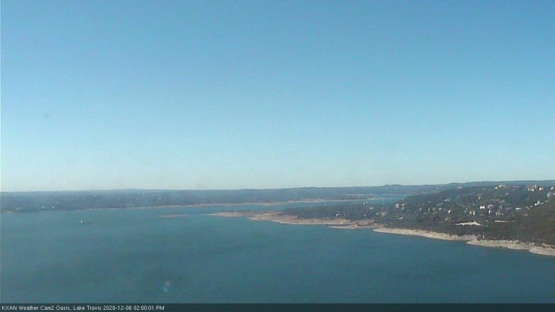 Lake Travis webcam, December 6, 2020 2:00 PM CT