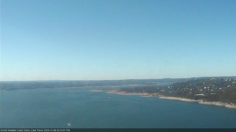 Lake Travis webcam, December 6, 2020 2:25 PM CT