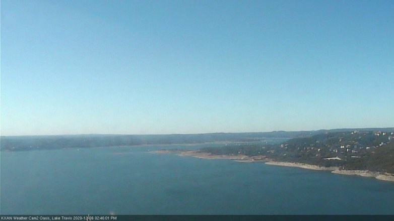 Lake Travis webcam, December 6, 2020 2:45 PM CT