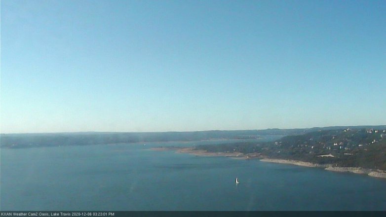 Lake Travis webcam, December 6, 2020 3:25 PM CT