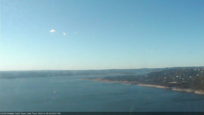 Lake Travis webcam, December 6, 2020 3:45 PM CT