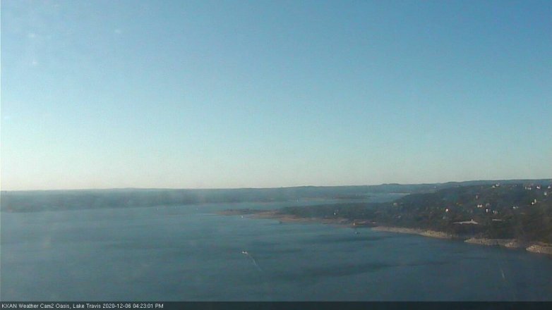 Lake Travis webcam, December 6, 2020 4:25 PM CT