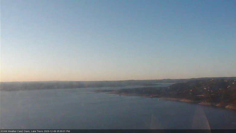 Lake Travis webcam, December 6, 2020 5:00 PM CT