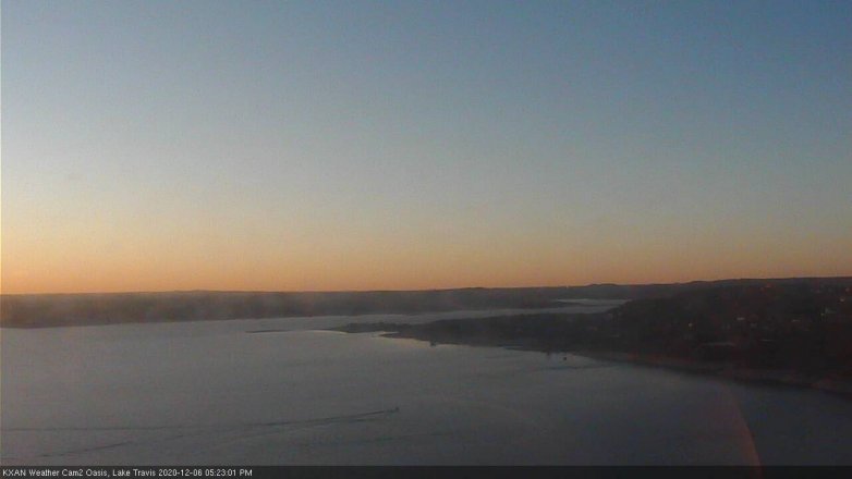 Lake Travis webcam, December 6, 2020 5:25 PM CT
