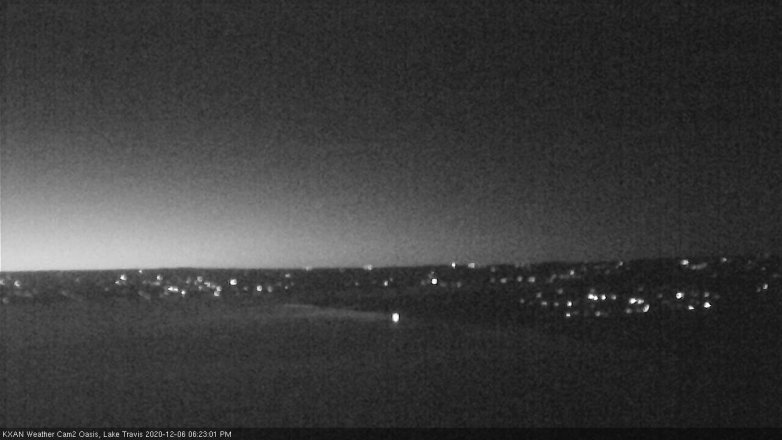 Lake Travis webcam, December 6, 2020 6:25 PM CT