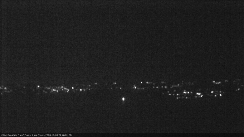 Lake Travis webcam, December 6, 2020 6:45 PM CT