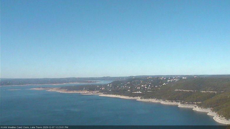 Lake Travis webcam, December 7, 2020 12:25 PM CT
