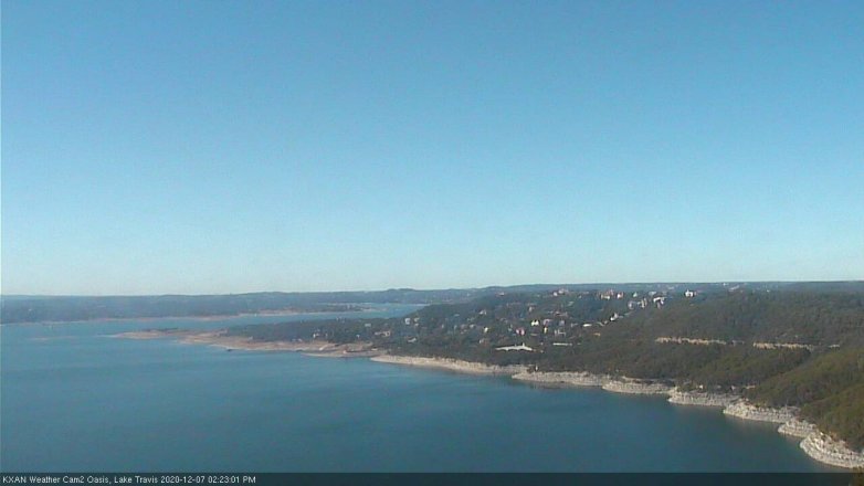 Lake Travis webcam, December 7, 2020 2:25 PM CT