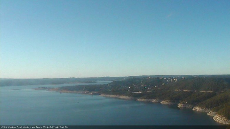 Lake Travis webcam, December 7, 2020 4:25 PM CT