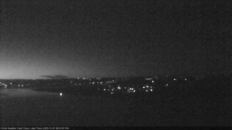 Lake Travis webcam, December 7, 2020 6:25 PM CT