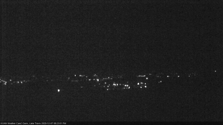Lake Travis webcam, December 7, 2020 8:25 PM CT