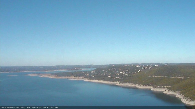 Lake Travis webcam, December 8, 2020 10:25 AM CT