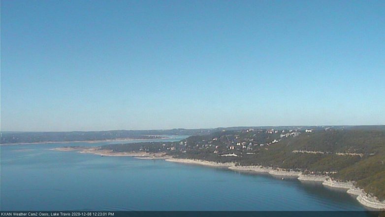 Lake Travis webcam, December 8, 2020 12:25 PM CT