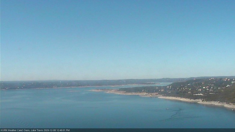 Lake Travis webcam, December 8, 2020 12:45 PM CT
