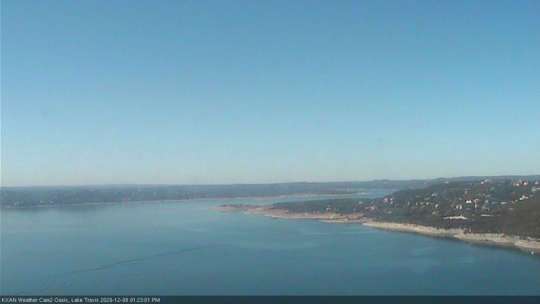 Lake Travis webcam, December 8, 2020 1:25 PM CT