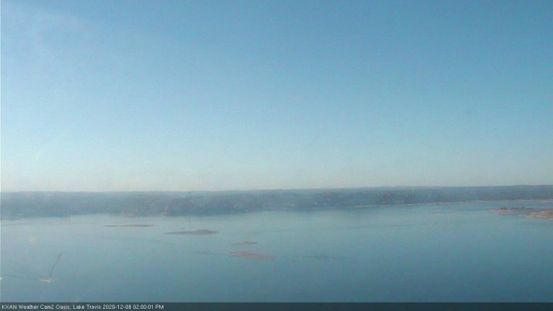Lake Travis webcam, December 8, 2020 2:00 PM CT