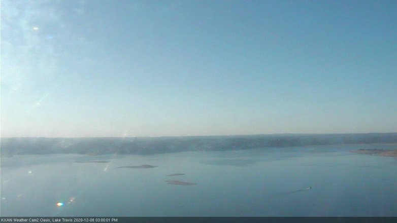 Lake Travis webcam, December 8, 2020 3:00 PM CT