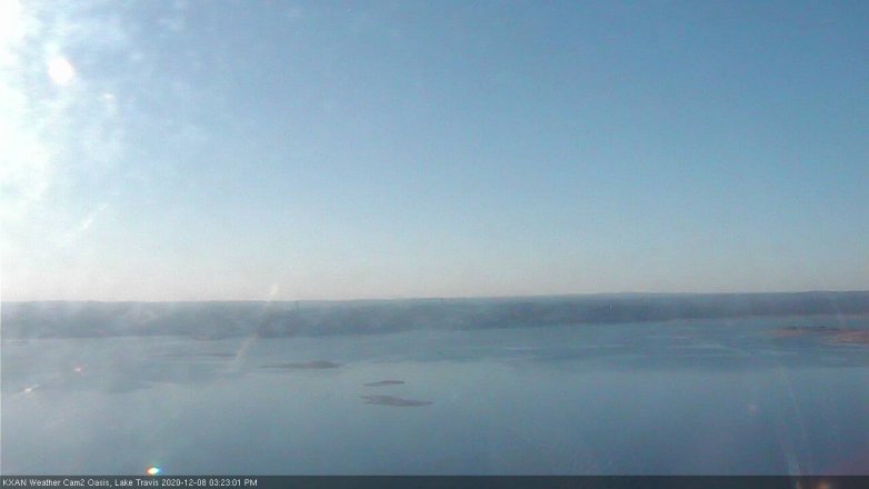 Lake Travis webcam, December 8, 2020 3:25 PM CT