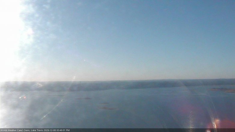 Lake Travis webcam, December 8, 2020 3:45 PM CT