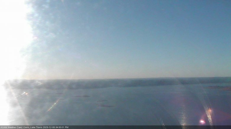 Lake Travis webcam, December 8, 2020 4:00 PM CT