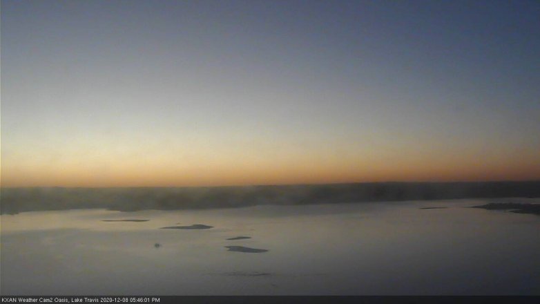 Lake Travis webcam, December 8, 2020 5:45 PM CT