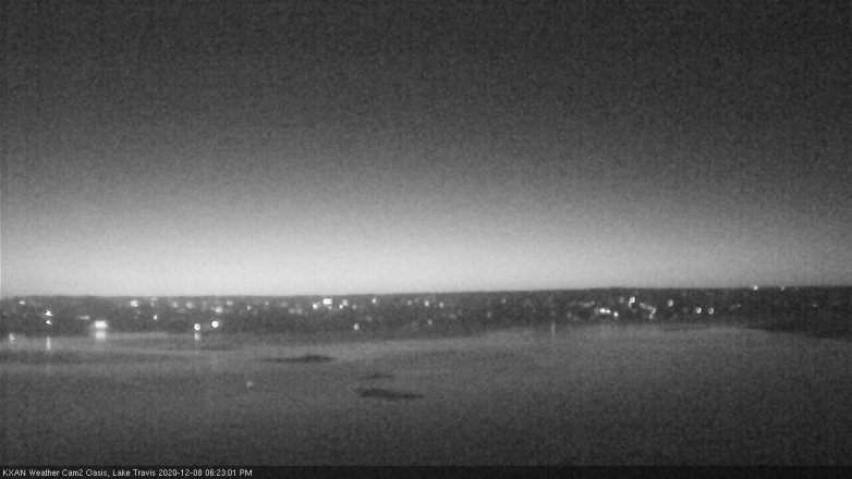 Lake Travis webcam, December 8, 2020 6:25 PM CT
