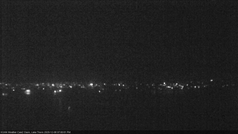 Lake Travis webcam, December 8, 2020 7:00 PM CT