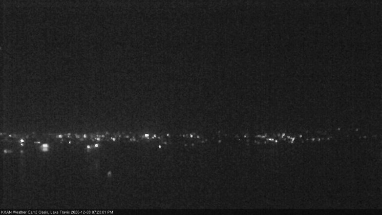 Lake Travis webcam, December 8, 2020 7:25 PM CT