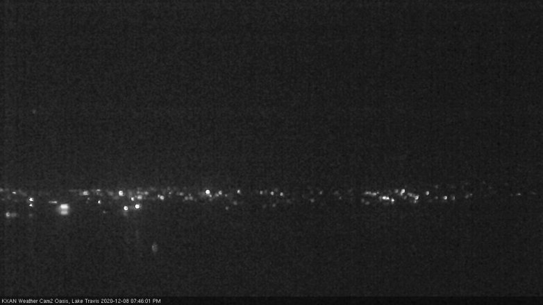 Lake Travis webcam, December 8, 2020 7:45 PM CT