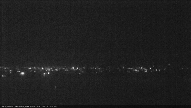 Lake Travis webcam, December 8, 2020 8:25 PM CT