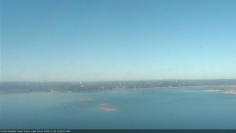 Lake Travis webcam, December 9, 2020 10:00 AM CT
