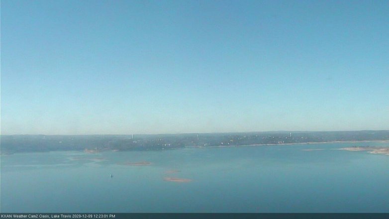Lake Travis webcam, December 9, 2020 12:25 PM CT