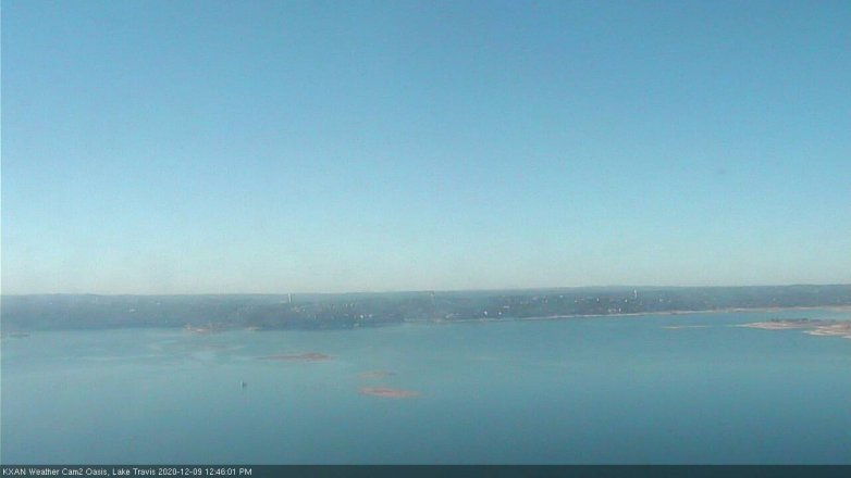 Lake Travis webcam, December 9, 2020 12:45 PM CT