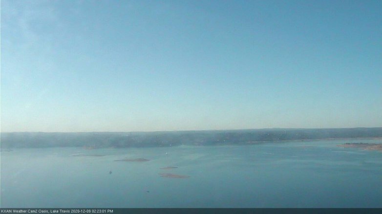 Lake Travis webcam, December 9, 2020 2:25 PM CT