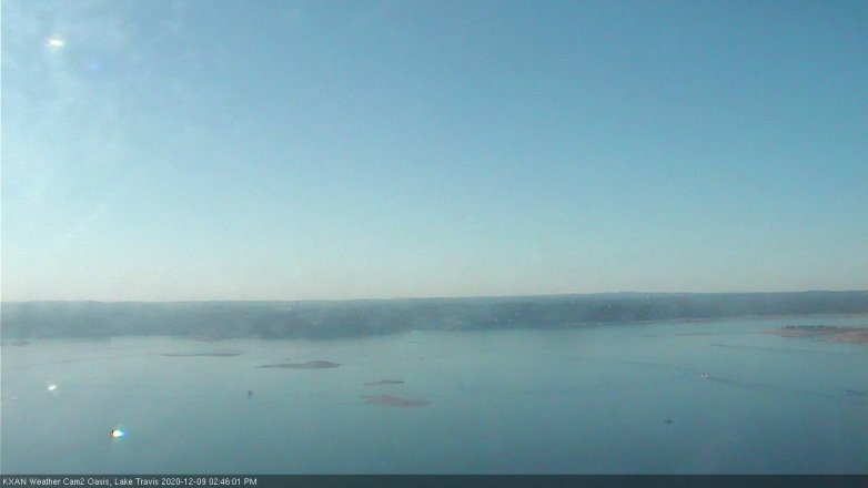 Lake Travis webcam, December 9, 2020 2:45 PM CT