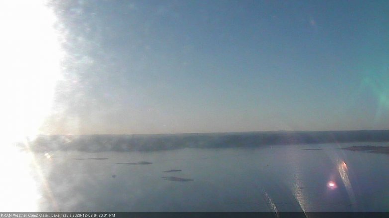 Lake Travis webcam, December 9, 2020 4:25 PM CT