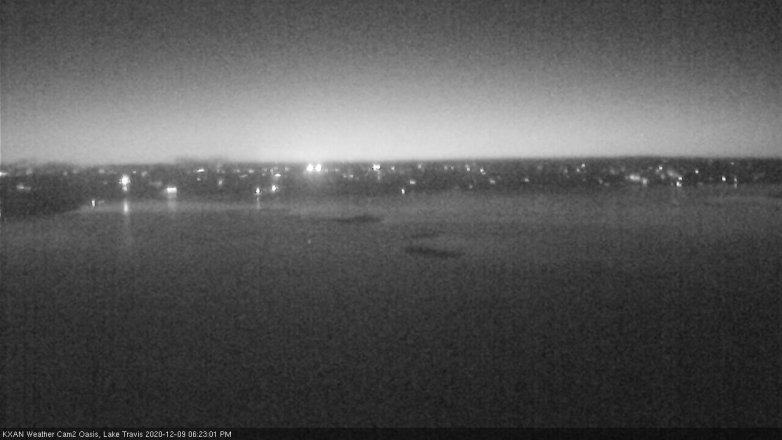 Lake Travis webcam, December 9, 2020 6:25 PM CT
